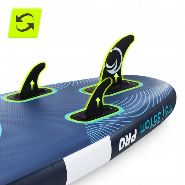 Надувная SUP доска (сапборд) TSUNAMI PRO 350 см с веслом T12 (P-5905973405607)