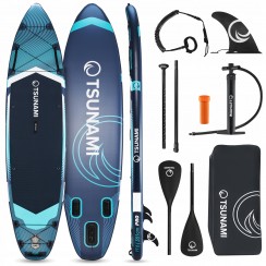 Надувная SUP доска (сапборд) TSUNAMI PRO 350 см с веслом T12 (P-5905973405607)