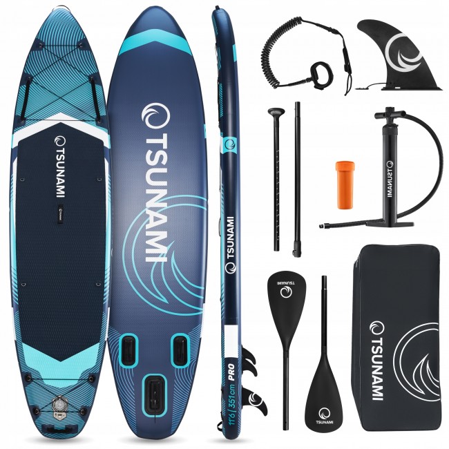 Надувная SUP доска (сапборд) TSUNAMI PRO 350 см с веслом T12 (P-5905973405607) Надувная SUP доска (сапборд) TSUNAMI PRO 350 см с веслом T12 (P-5905973405607)