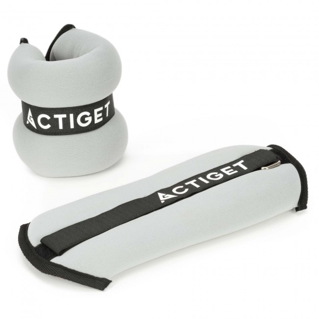 Утяжелители-манжеты для ног и рук Actiget 2 x 0.5 кг ACT0127 Grey/Black