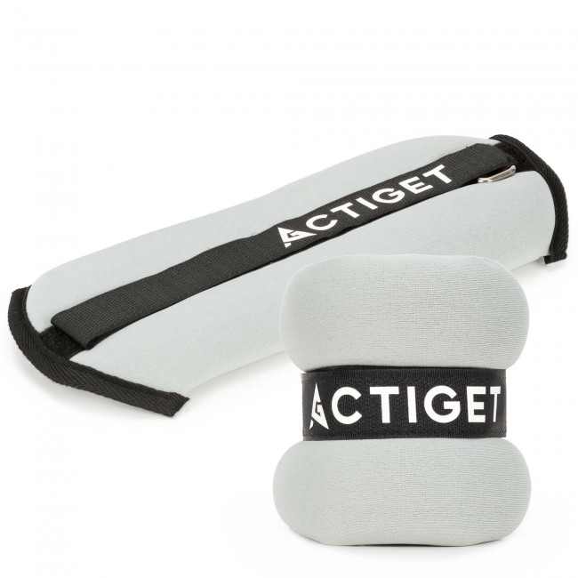 Утяжелители-манжеты для ног и рук Actiget 2 x 0.5 кг ACT0127 Grey/Black