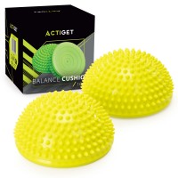 Полусфера массажная балансировочная Actiget Balance Pad 16 см 2 шт массажер для ног, стоп ACT0118 Yellow