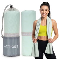 Спортивний рушник Actiget 180 x 100 см з мікрофібри ACT0199 Mint