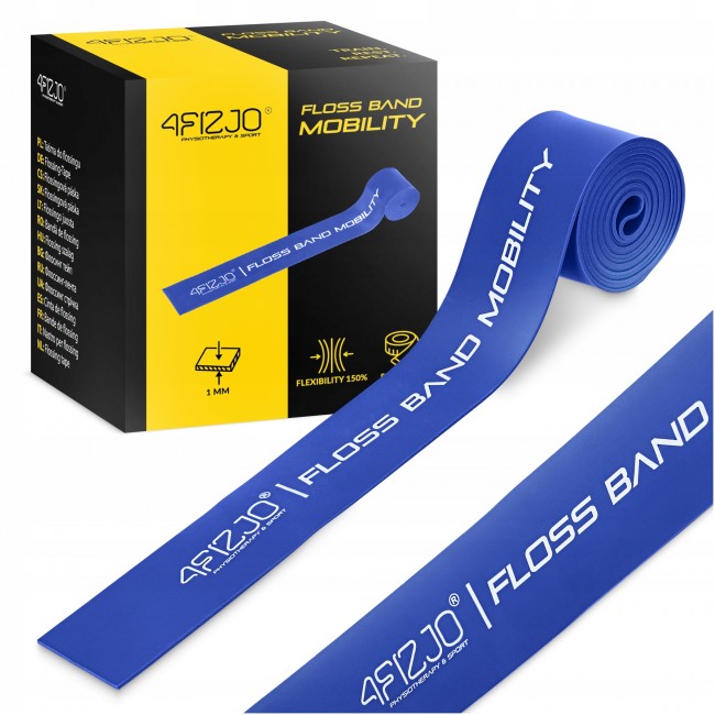 Лента компрессионная для флоссинга 4FIZJO Floss Band 207 x 5 x 0.1 см Blue (P-5905973405218) Лента компрессионная для флоссинга 4FIZJO Floss Band 207 x 5 x 0.1 см Blue (P-5905973405218)