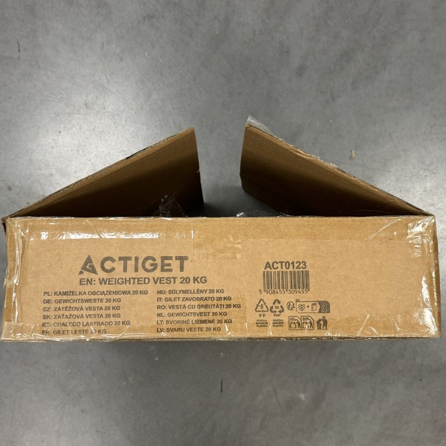 Жилет-утяжелитель для тренировок Actiget 20 кг со сменным весом ACT0123 Black