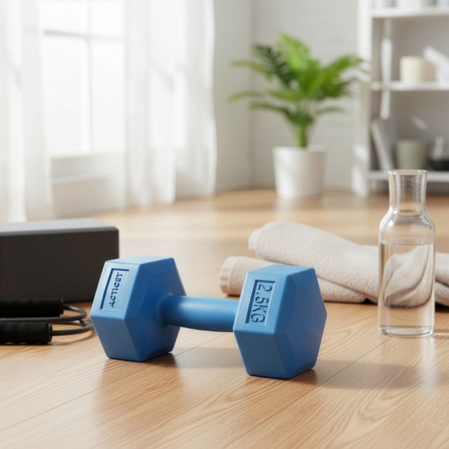 Гантелі для фітнесу Actiget Hex 2 x 2.5 кг ACT0160 Blue