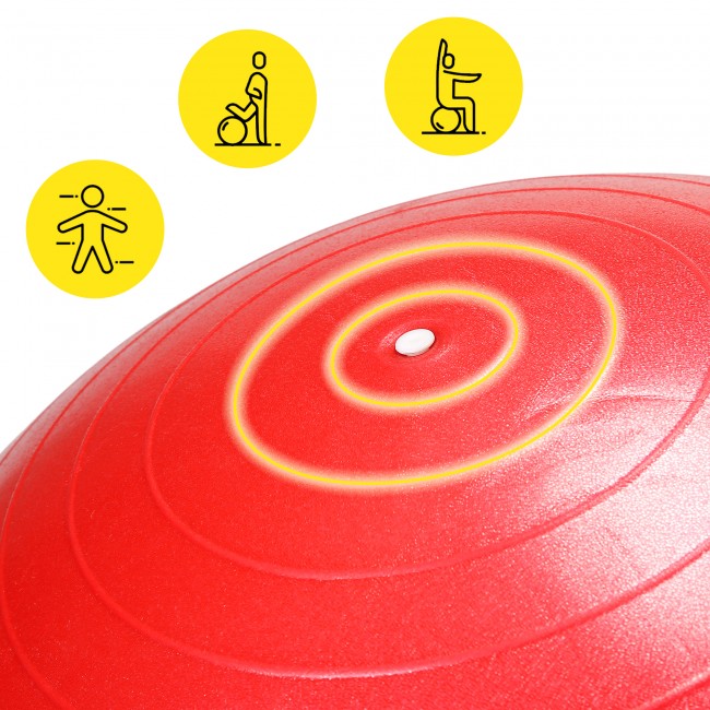 Мяч для фитнеса (фитбол) Cornix 65 см полумассажный Anti-Burst XR-0478 Red