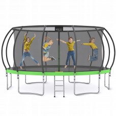 Батут із внутрішньою сіткою 4FIZJO PRO 16FT 496 см Black/Green (P-5907739319241)