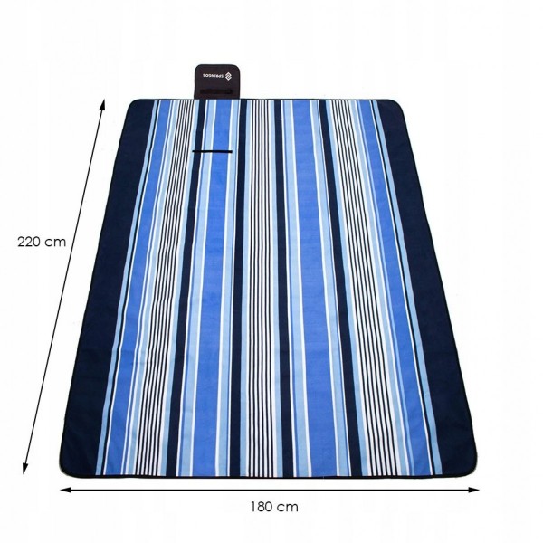 Пляжный коврик (Сумка-покрывало для пляжа и пикника) складной Springos 220 x 180 см PM018