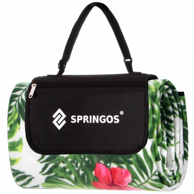 Пляжный коврик (покрывало-подстилка для пляжа и пикника) складной Springos 200 x 160 см PM020