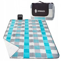Пляжный коврик (покрывало-подстилка для пляжа и пикника) складной Springos 200 x 200 см PM002