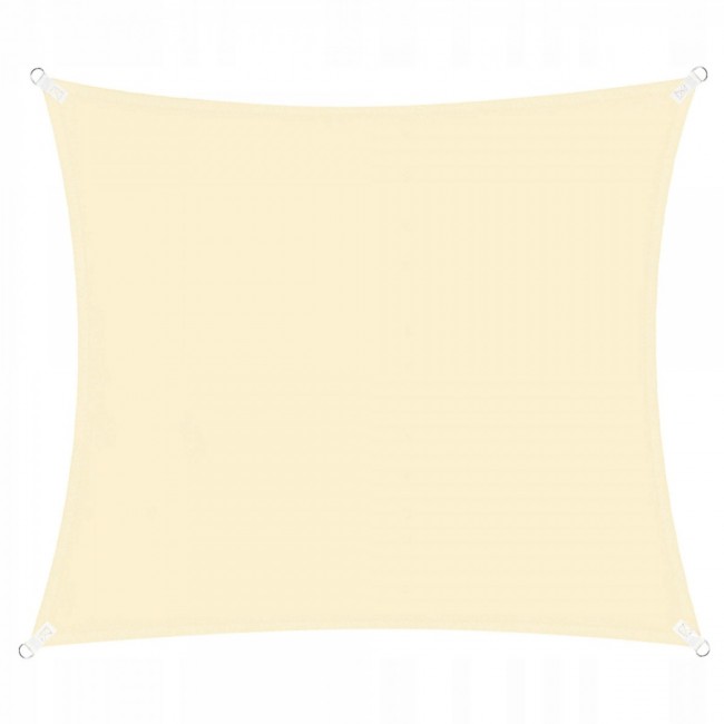 Тент-парус теневой для дома, сада и туризма Springos 4 x 4 м SN1024 Light Yellow