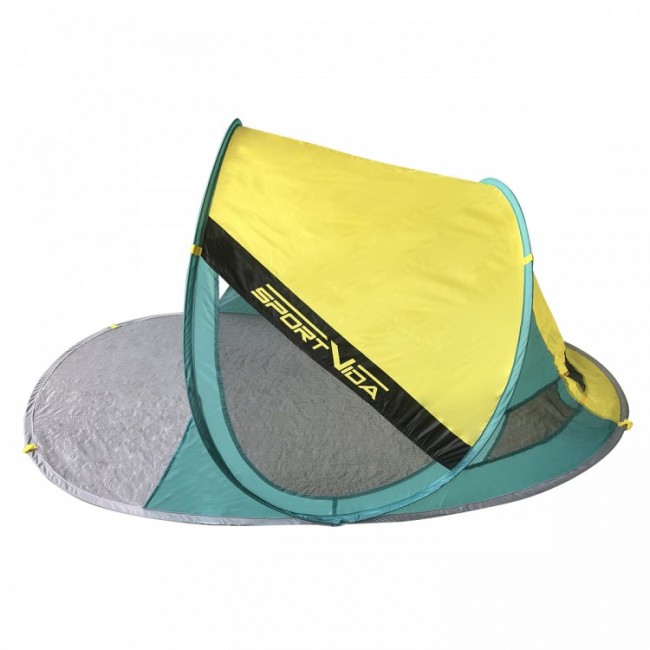 Пляжний тент SportVida 190 x 120 см SV-WS0007 Yellow / Green