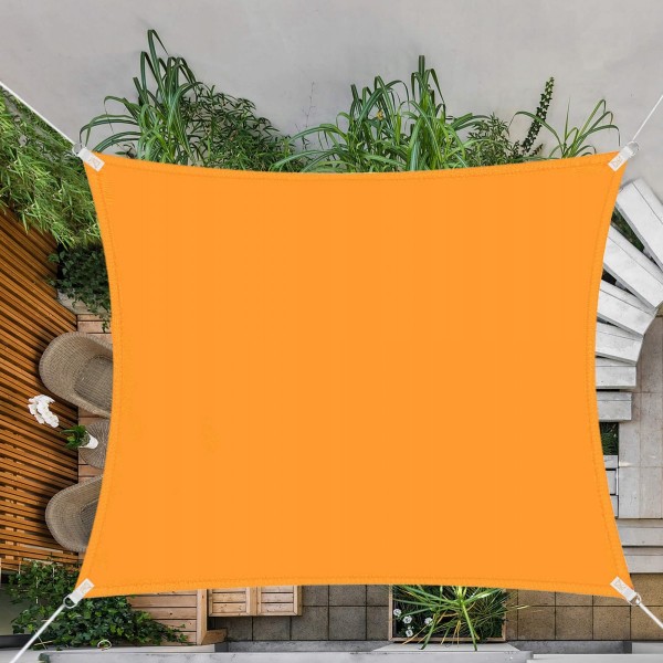 Тент-вітрило тіньової для будинку, саду і туризму Springos 4 x 4 м SN1027 Orange