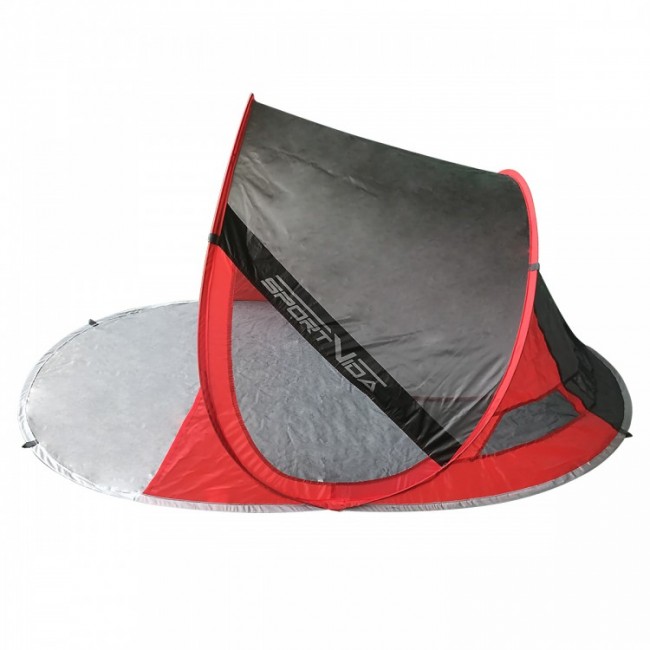 Пляжний тент SportVida 190 x 120 см SV-WS0009 Grey / Red
