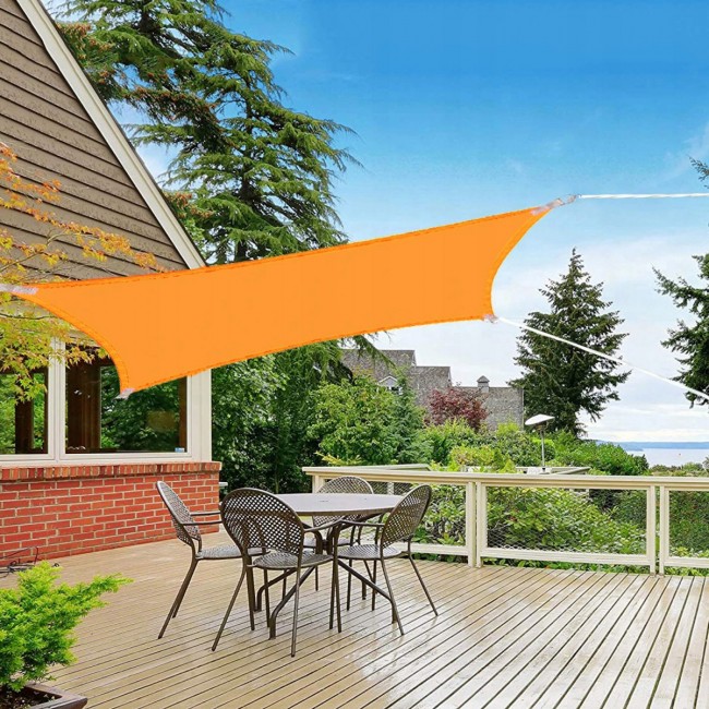 Тент-парус теневой для дома, сада и туризма Springos 4 x 2 м SN1039 Orange