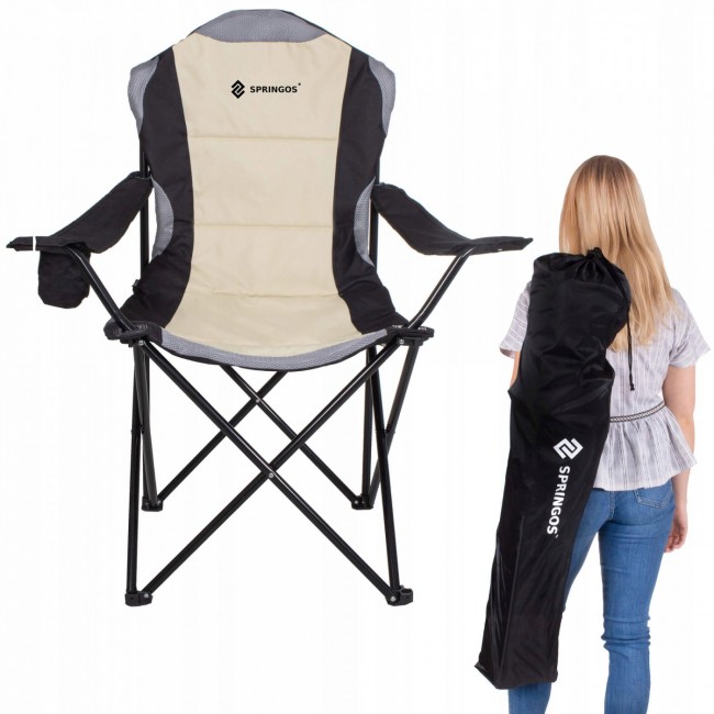 Крісло складне для кемпінгу та риболовлі Springos CS0005