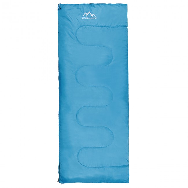 Спальный мешок (спальник) одеяло SportVida SV-CC0060 +2 ...+21°C R Sky Blue/Grey