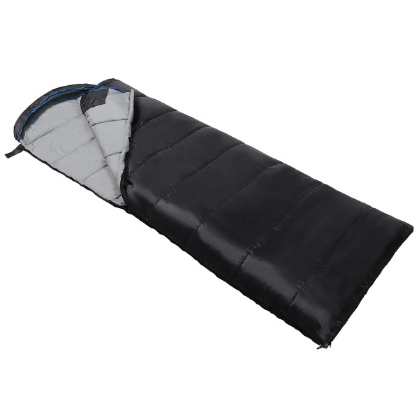 Спальный мешок (спальник) одеяло SportVida SV-CC0072 -3 ...+ 21°C R Black/Grey