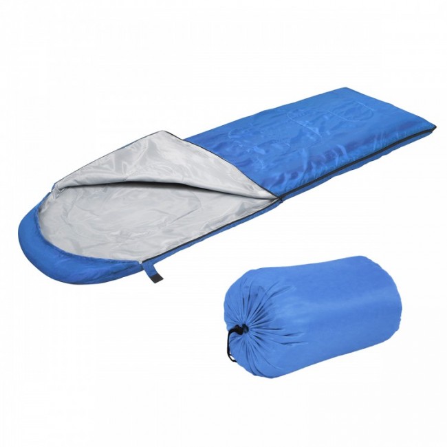 Спальний мішок (спальник) ковдру SportVida SV-CC0051 +2 ... + 16 ° CR Blue / Grey