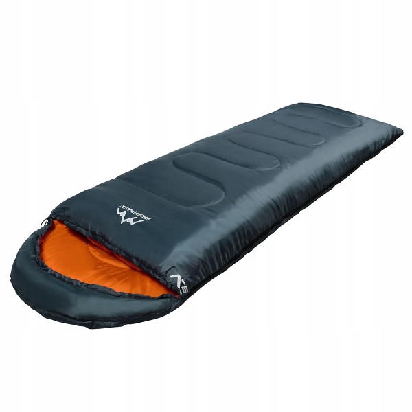 Спальный мешок (спальник) одеяло SportVida SV-CC0065 +2 ...+ 21°C R Navy Green/Orange