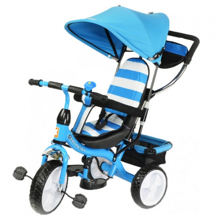 Дитячий велосипед триколісний з ручкою KidzMotion Tobi Junior BLUE