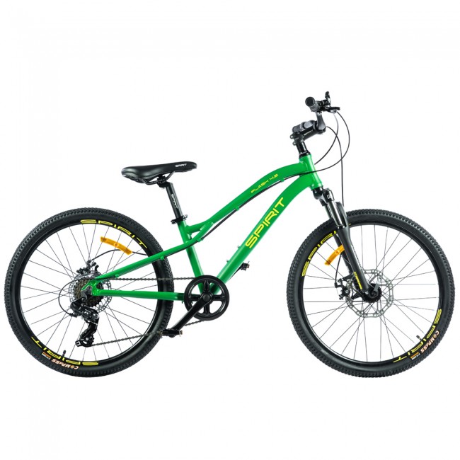 Детский велосипед Spirit Flash 4.2 24", рама Uni, зелёный/матовый, 2021