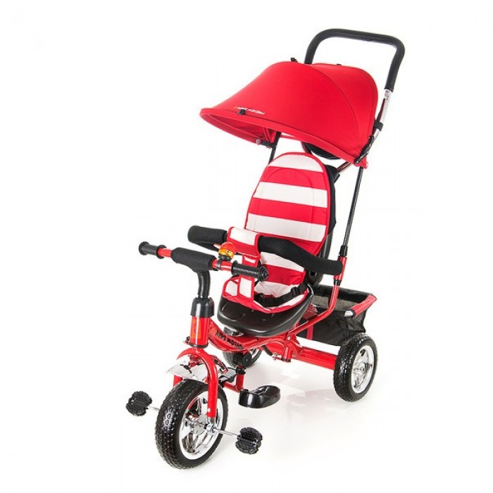 Дитячий велосипед триколісний з ручкою KidzMotion Tobi Junior RED