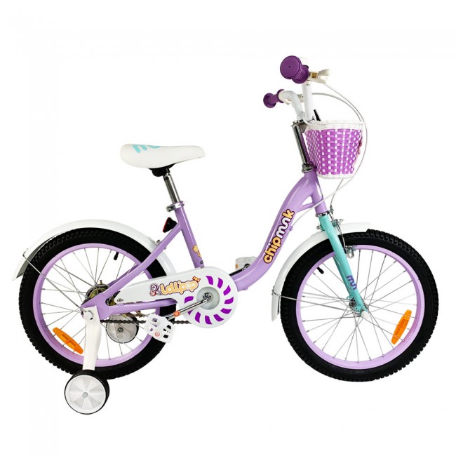 Дитячий велосипед RoyalBaby Chipmunk MM Girls 16 ", OFFICIAL UA, фіолетовий Дитячий велосипед RoyalBaby Chipmunk MM Girls 16 ", OFFICIAL UA, фіолетовий