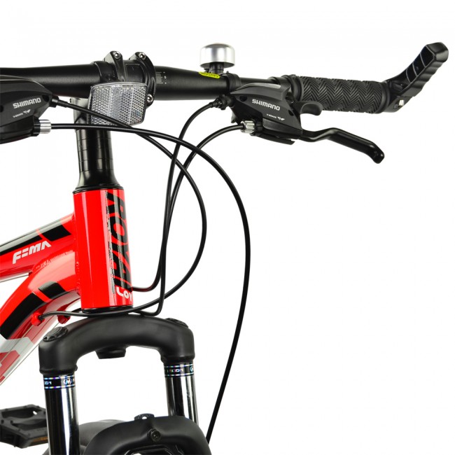 Детский велосипед RoyalBaby FEMA MTB 1.0 24", OFFICIAL UA, красный
