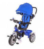 Детский велосипед трехколесный с ручкой KidzMotion Tobi Pro BLUE