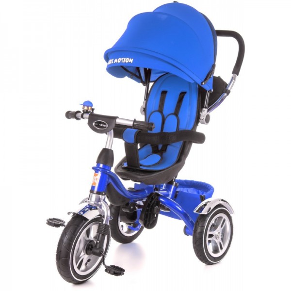 Дитячий велосипед триколісний з ручкою KidzMotion Tobi Pro BLUE