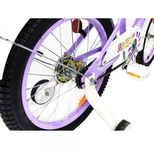 Детский велосипед RoyalBaby Chipmunk MM Girls 18", OFFICIAL UA, фиолетовый