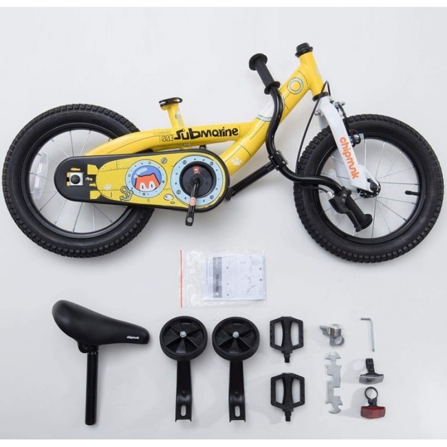 Велосипед дитячий RoyalBaby Chipmunk Submarine 16 ", OFFICIAL UA, жовтий