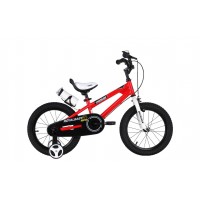 Детский велосипед двухколесный с доп. колесами RoyalBaby FREESTYLE 18" 115-150 см OFFICIAL UA красный