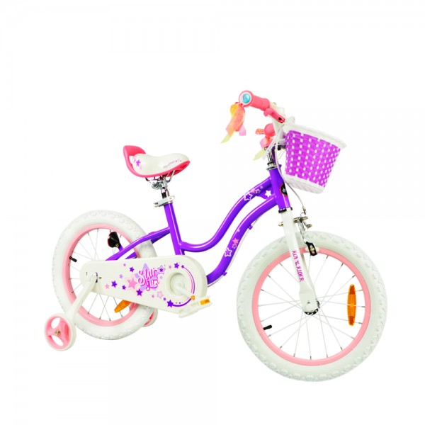 Дитячий велосипед RoyalBaby STAR GIRL 16 ", OFFICIAL UA, фіолетовий