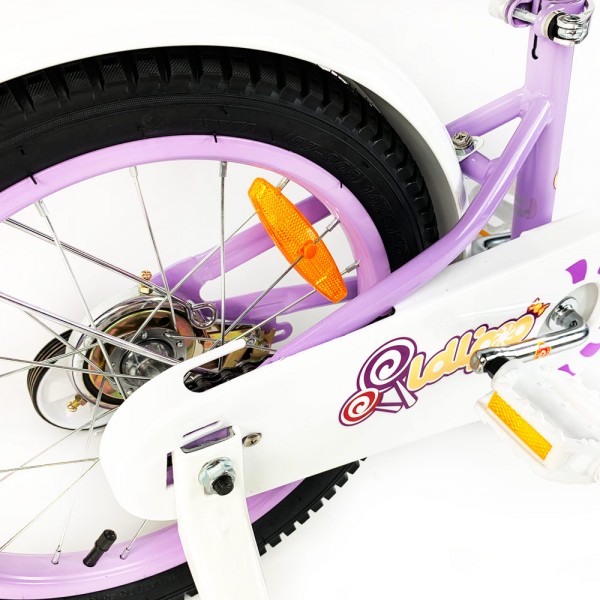 Детский велосипед RoyalBaby Chipmunk MM Girls 14", OFFICIAL UA, фиолетовый