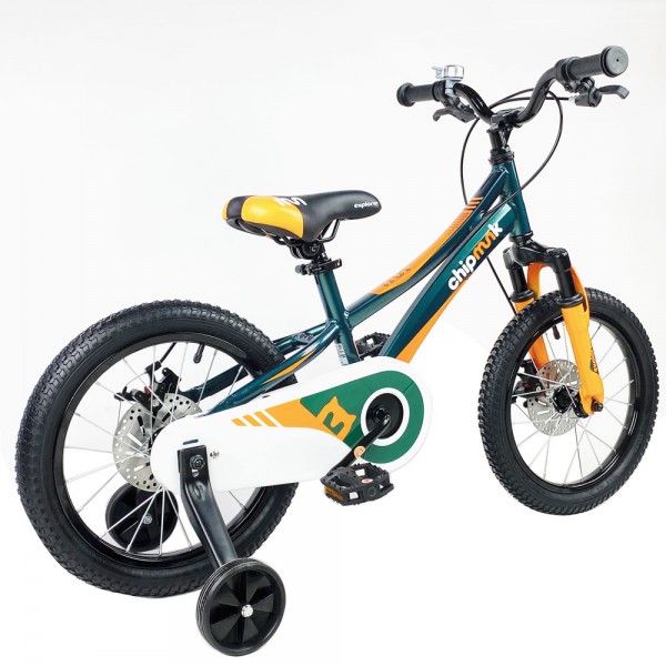 Детский велосипед RoyalBaby Chipmunk EXPLORER 16", OFFICIAL UA, зелёный
