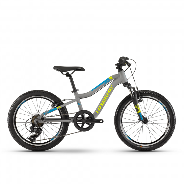 Детский велосипед Haibike SEET Greedy 20" , рама 26 см,серый/салатовый/голубой, 2020