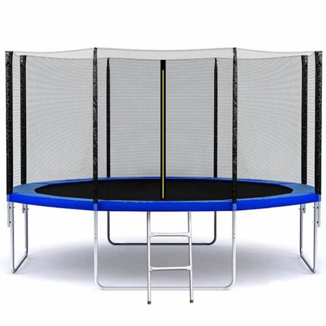 Батут дитячий SJ 12ft (374cm) blue з зовнішньої сіткою Батут дитячий SJ 12ft (374cm) blue з зовнішньої сіткою