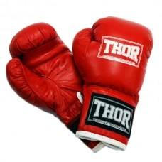 Боксерские перчатки THOR JUNIOR (PU) RED 8 oz.