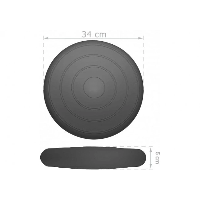 Балансировочная массажная подушка гладкая EasyFit Balance Cushion Серый Балансировочная массажная подушка гладкая EasyFit Balance Cushion Серый