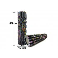 Масажний ролик EasyFit Morze 45 см Чорний