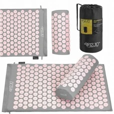 Коврик акупунктурный с валиком 4FIZJO Classic Mat Аппликатор Кузнецова Grey/Pink (P-5907739313287)