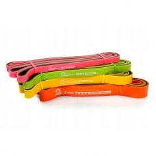 Гумові петлі для підтягувань Majestic Sport Pro Power Band BiColor набір 4 шт 7-40 кг M-PB-4019