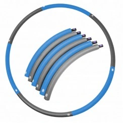 Хулахуп обруч для схуднення масажний 90 см 0,7 кг SportVida SV-HK0216 Grey / Blue