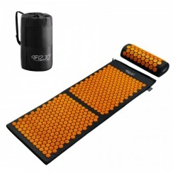 Массажный коврик с валиком 4FIZJO Classic Mat XL Аппликатор Кузнецова Black/Orange (P-5907222931776)
