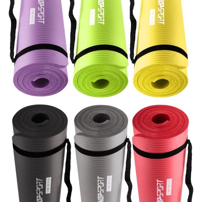 Коврик для фитнеса и йоги Hop-Sport HS-N015GM 1,5 см желтый