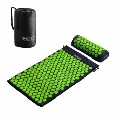 Масажний килимок з валиком 4FIZJO Classic Mat Аплікатор Кузнєцова Black/Green (P-5907222931745)