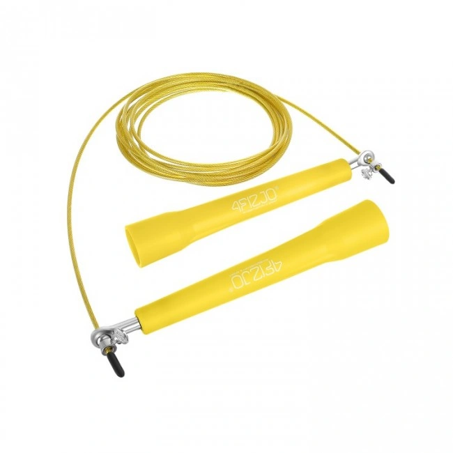 Скакалка скоростная для кроссфита 4FIZJO Standard+ Yellow (P-5907739311535)